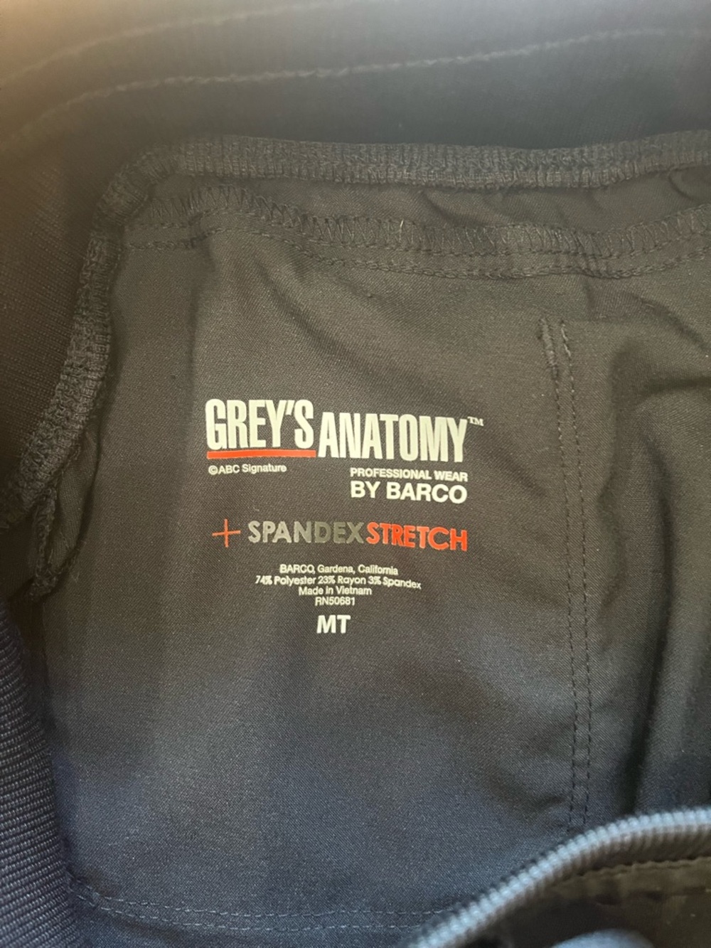 Grey's Anatomy Spandex Stretch Scrub Pants - Picture 4 of 5